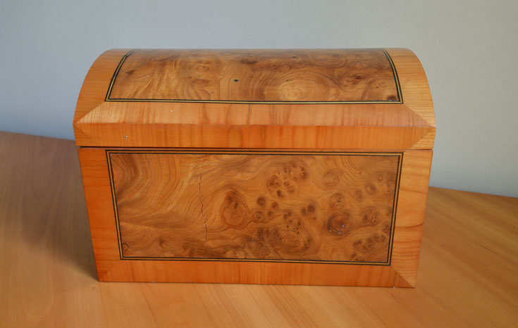 Pfeifentruhe Holz