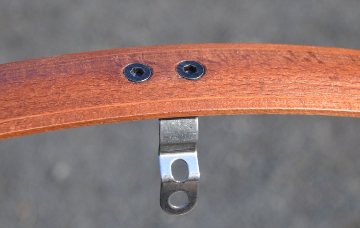 Holzschutzbleche Brooks braun