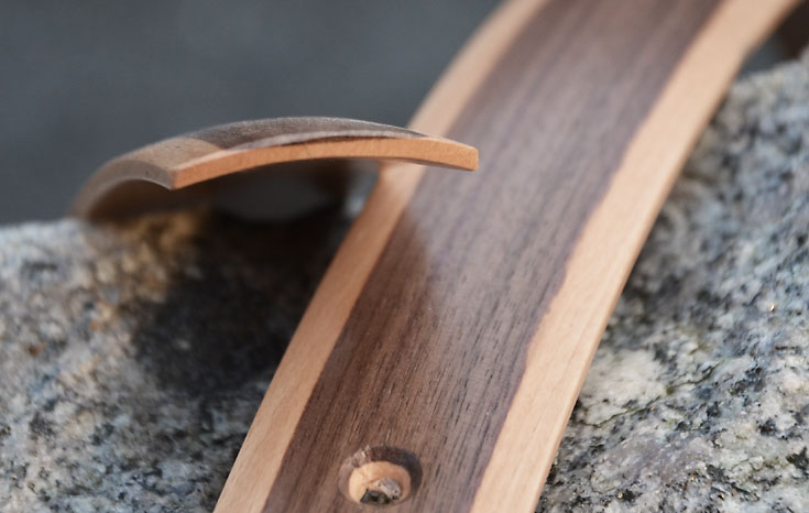Holzschutzbleche mit Intarsie
