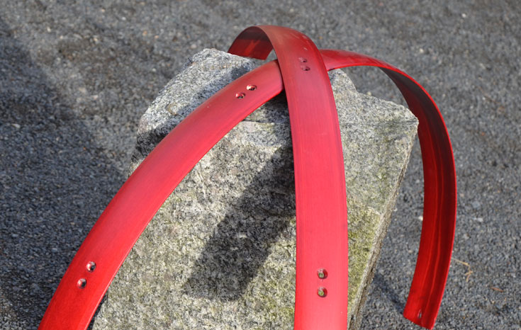 Holzschutzbleche rot