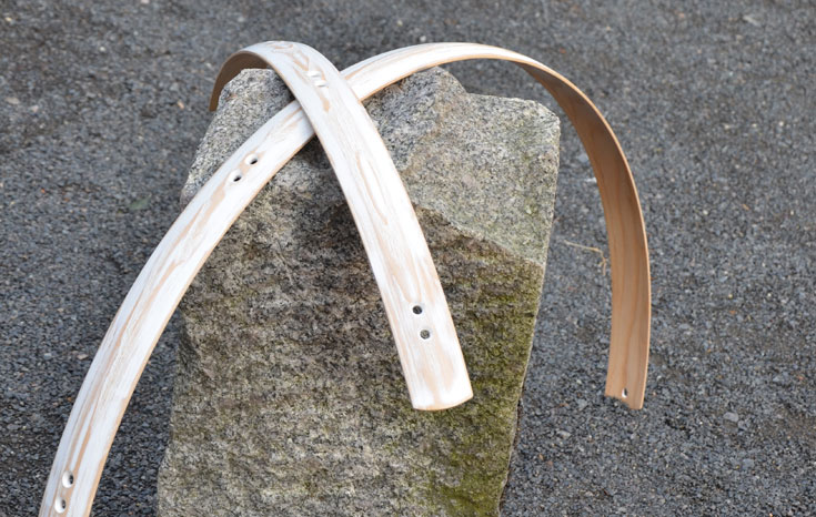Holzschutzbleche weiss